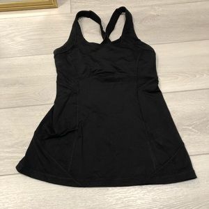 Lululemon black shelf bra tank top 2